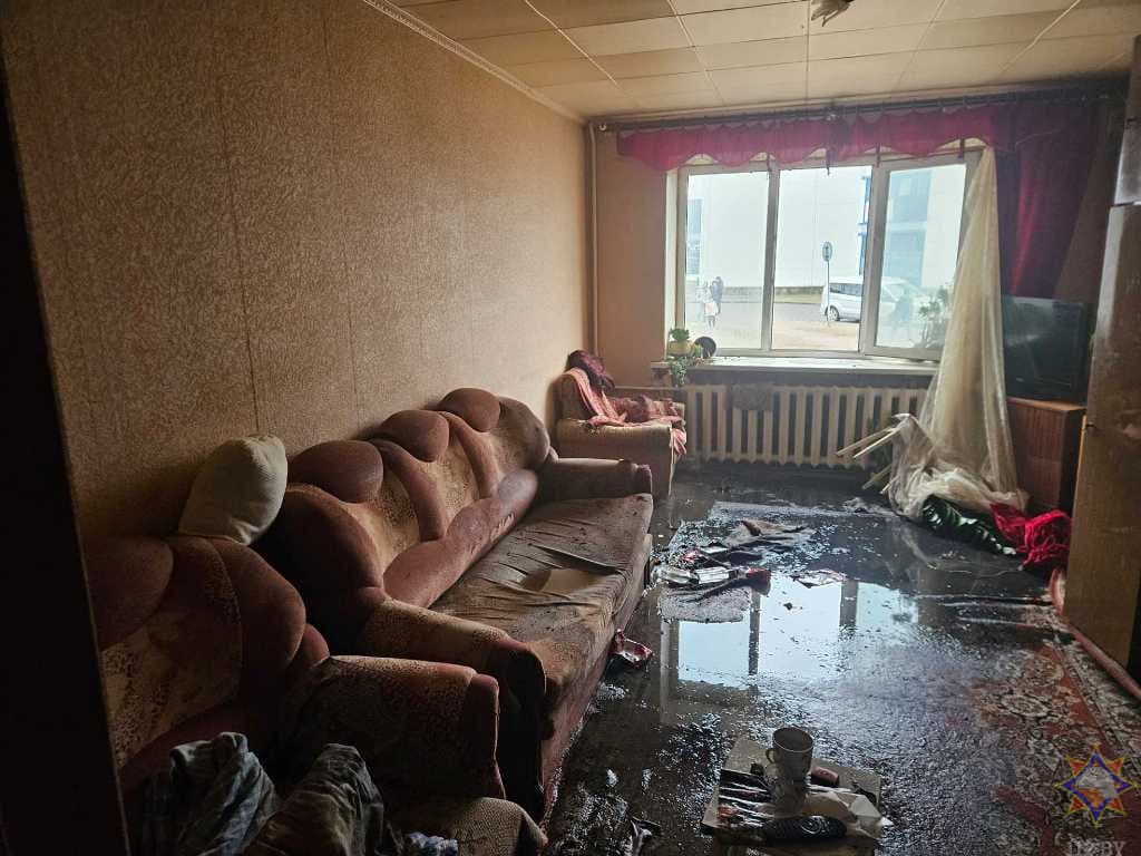 На пожаре в Могилеве спасли мужчину