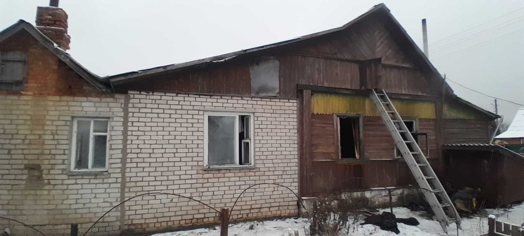 В Могилеве горел частный дом