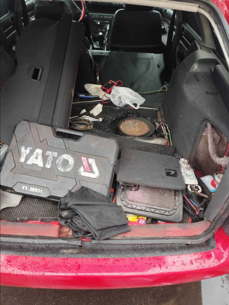 На проспекте Пушкинском в Могилеве горел автомобиль