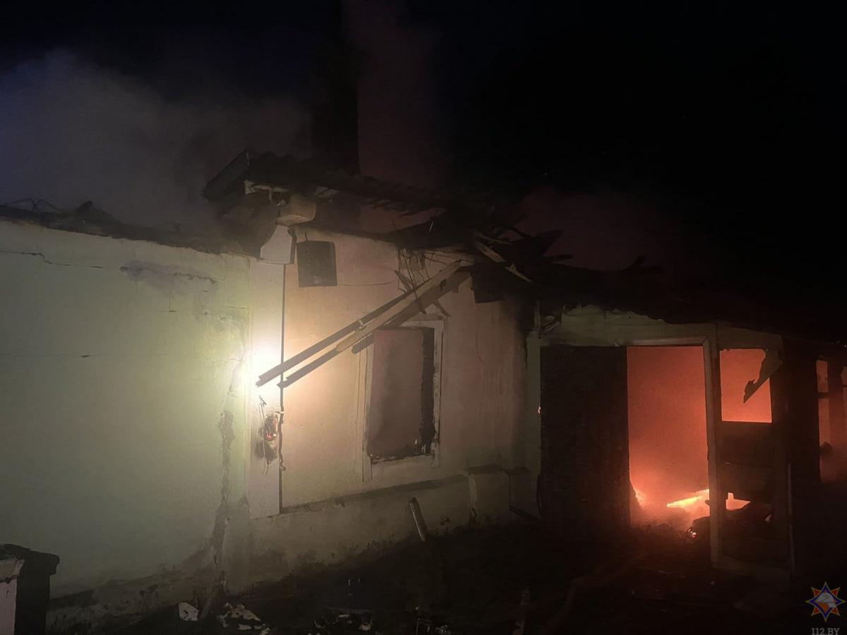 На пожаре в Шкловском районе погиб мужчина