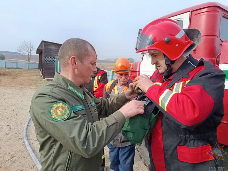 Готовность к пожароопасному периоду проверили в Чаусском районе