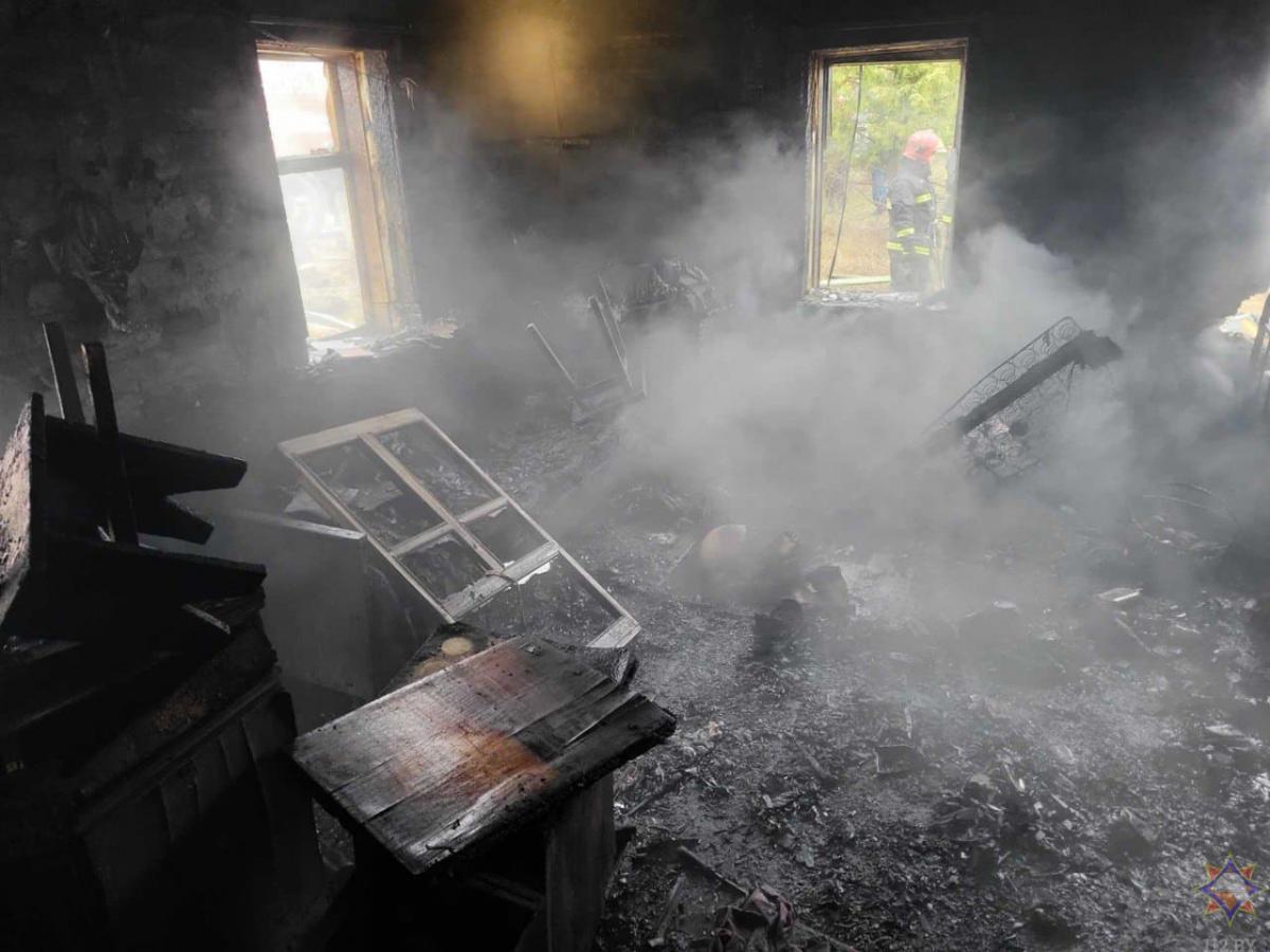 В Могилевском районе на пожаре погиб пенсионер