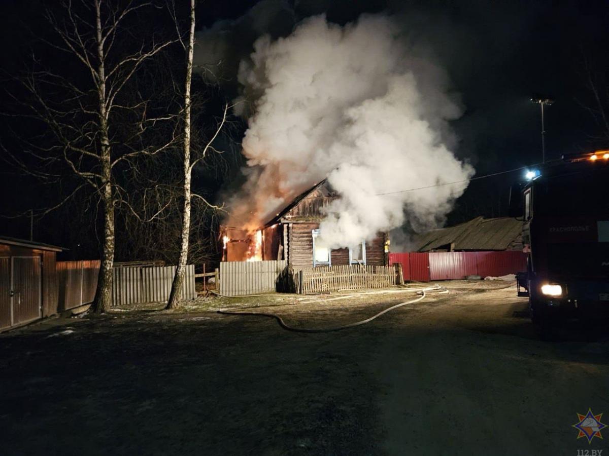 На пожаре в Краснополье погибла женщина