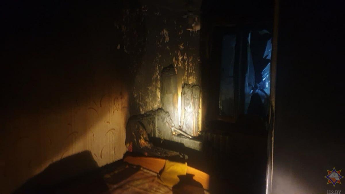 На пожаре в Быхове спасли семью