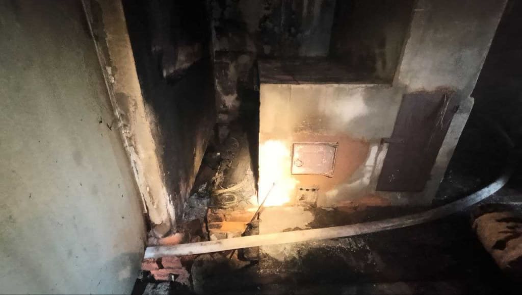 В Чаусском районе горел дачный дом