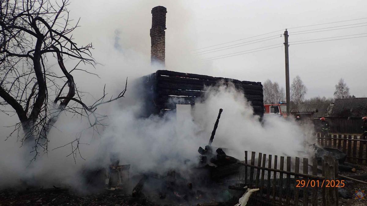 На пожаре в Бобруйском районе погиб мужчина