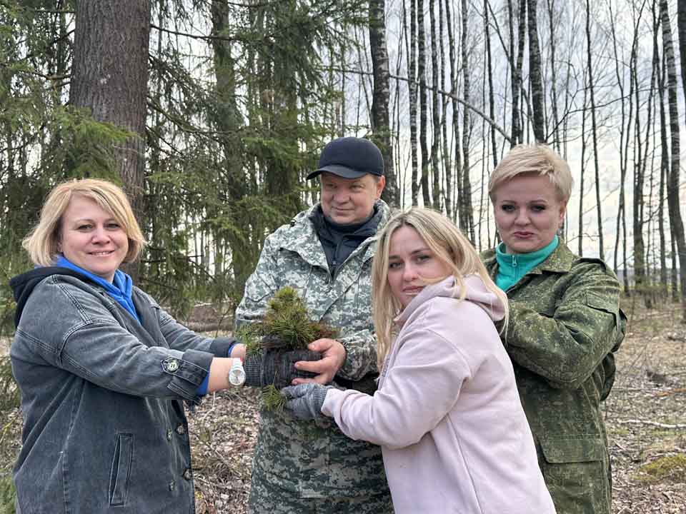 Работники ОАО «Могилевоблавтотранс» поучаствовали в восстановлении лесов в Быховском районе