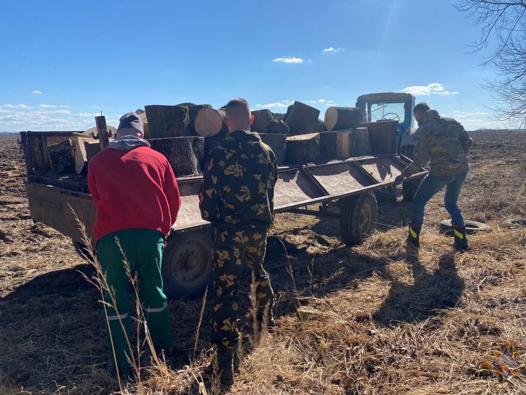 Горецкие спасатели навели порядок возле братской могилы
