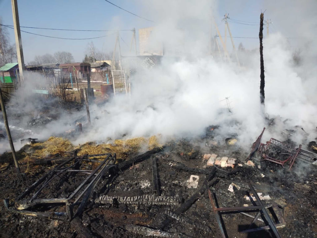Пожар сарая тушили в Могилевском районе, виновные устанавливаются