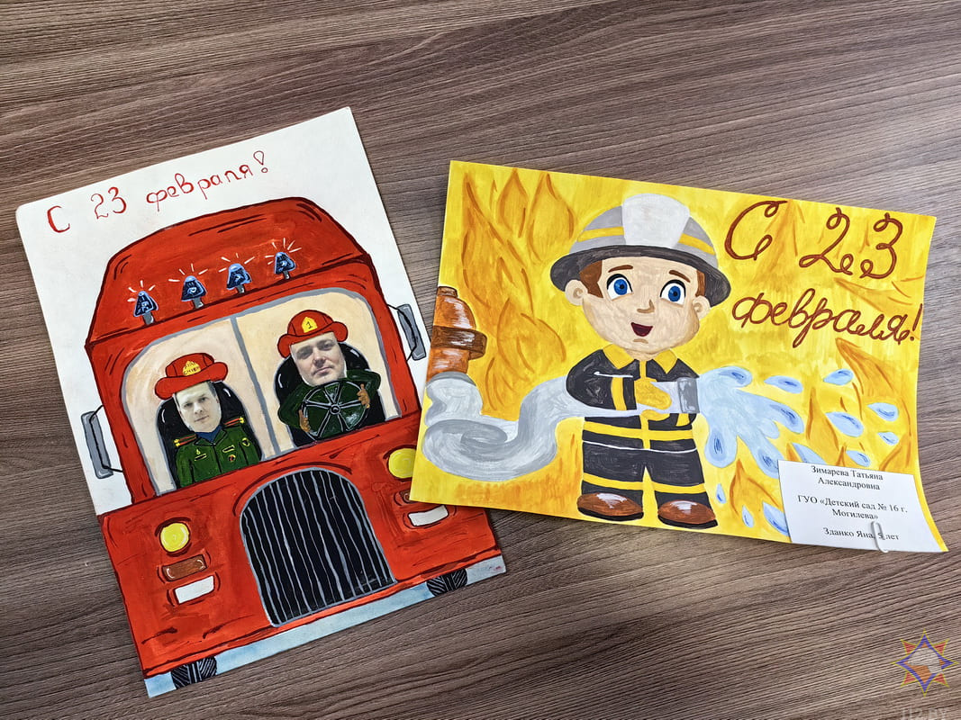 Первые поздравления с 23 Февраля и 8 Марта начали поступать могилевским спасателям