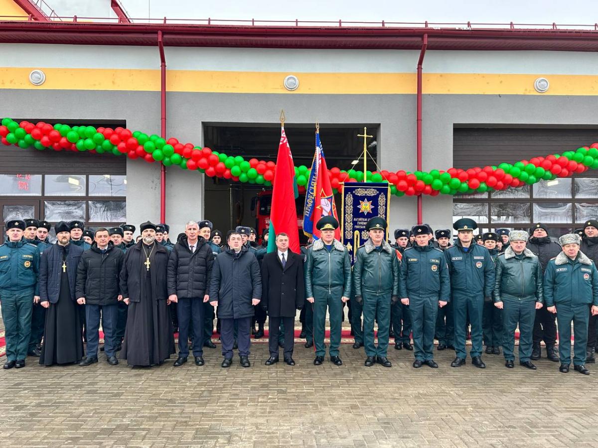 В Хотимске открыли новое здание районного отдела по чрезвычайным ситуациям. Фото