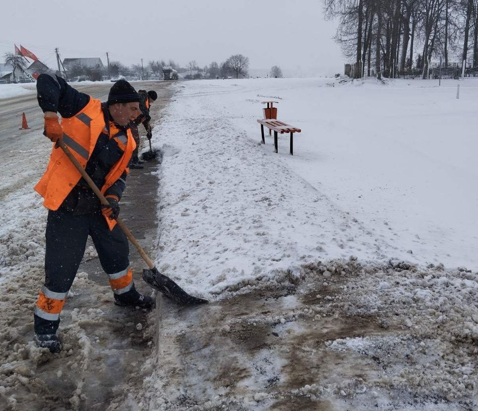 В Чаусском районе сохраняются сложные погодные условия