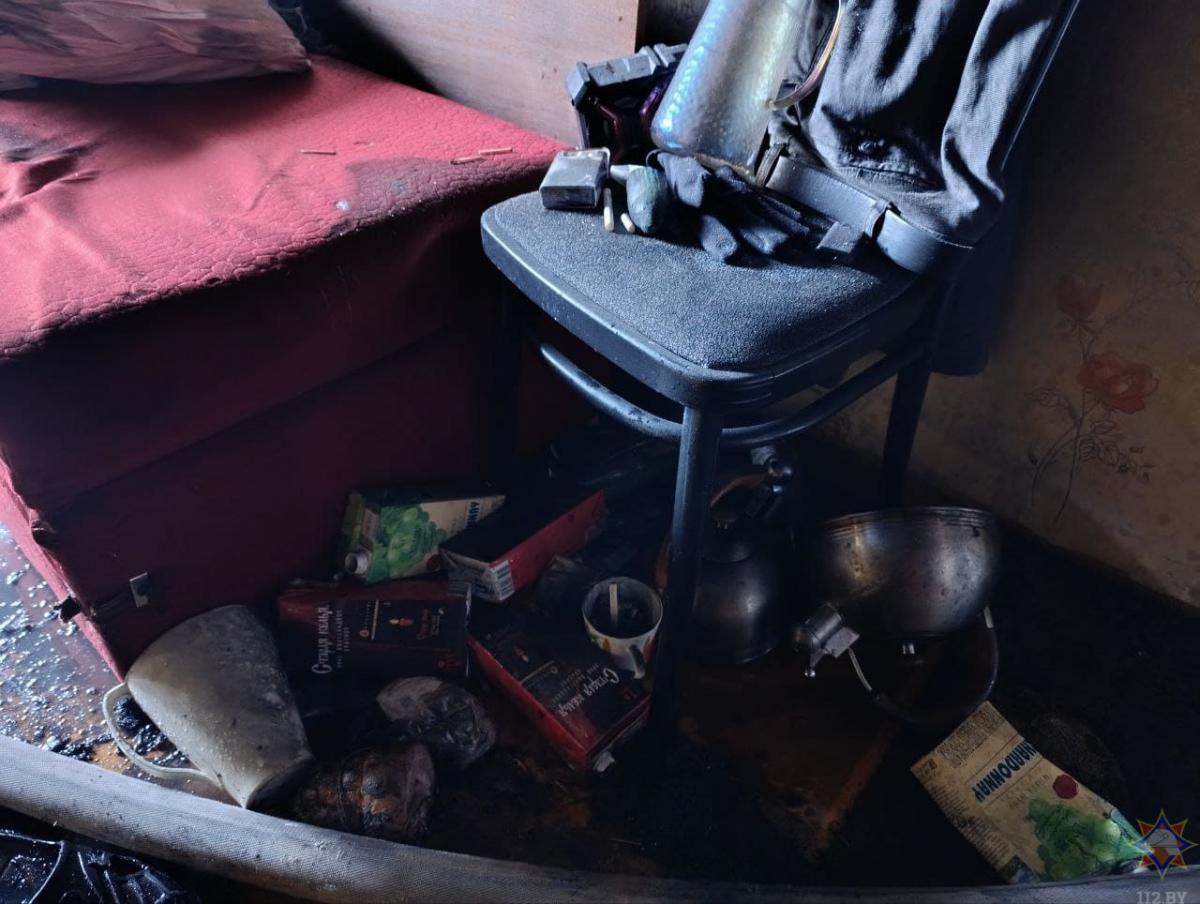 На пожаре в Круглянском районе погиб мужчина