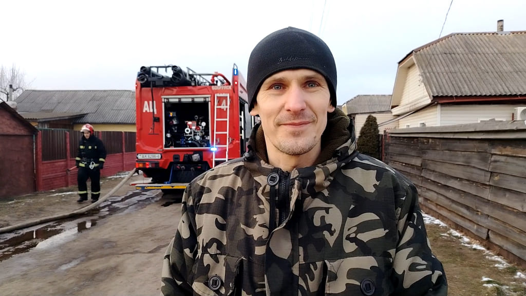 Сосед спас пенсионера на пожаре в Бобруйске