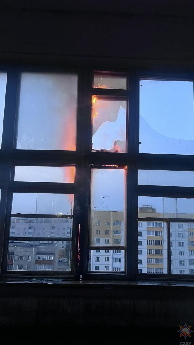 Ночью в Бобруйске горело общежитие