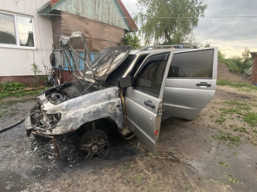 Пожар автомобиля тушили в Бобруйском районе
