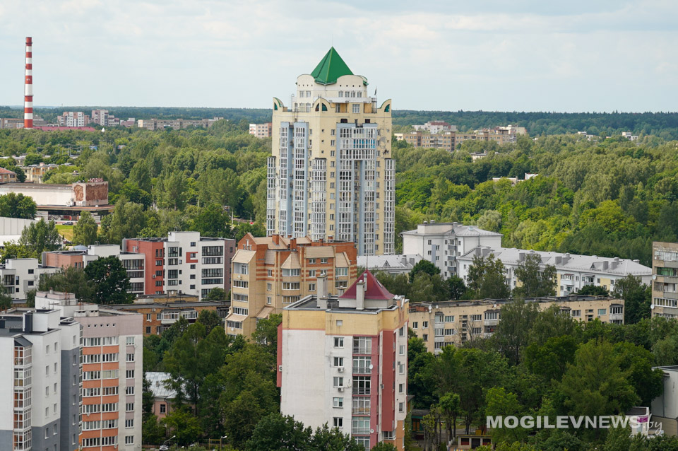 Могилев с высоты полета птиц. Фото