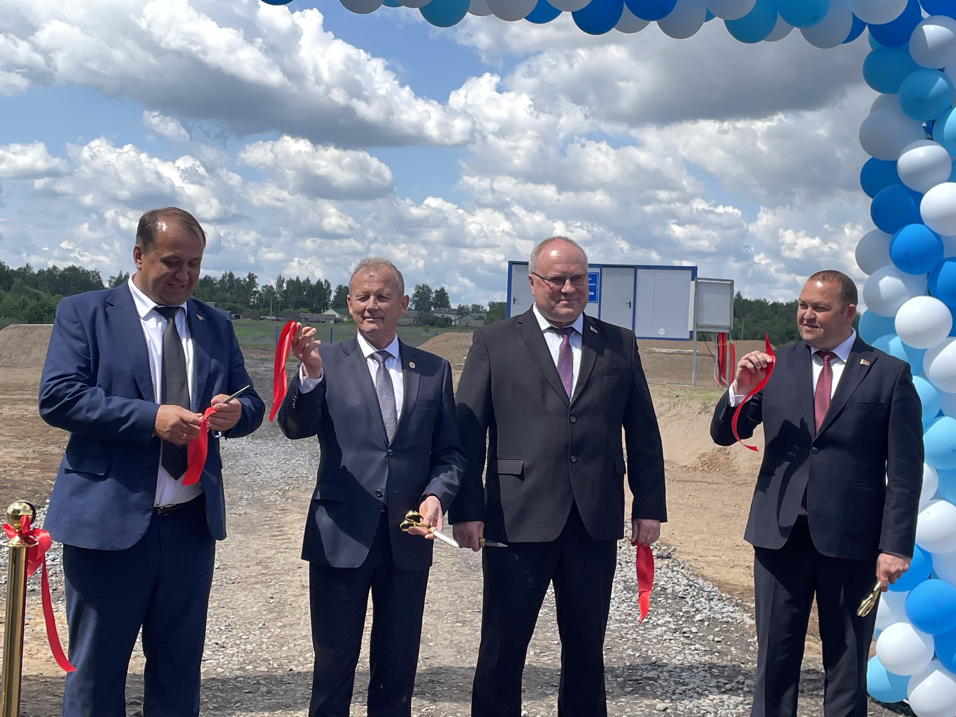 В деревне Горбовичи Чаусского района открыли новые очистные сооружения
