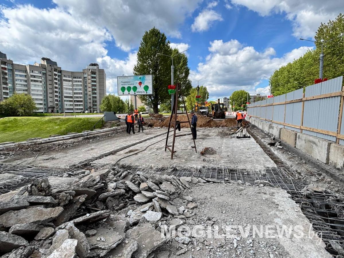 В Могилеве активно обновляют путепроводы
