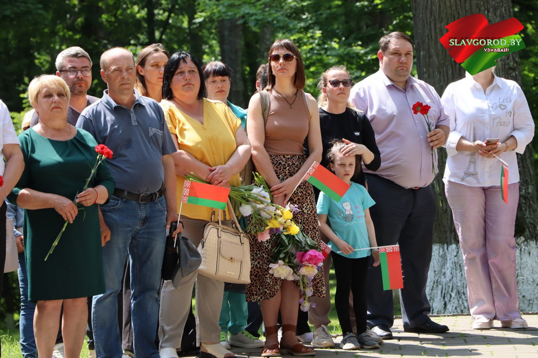 «Марш Победы» торжественно встретили в Славгороде