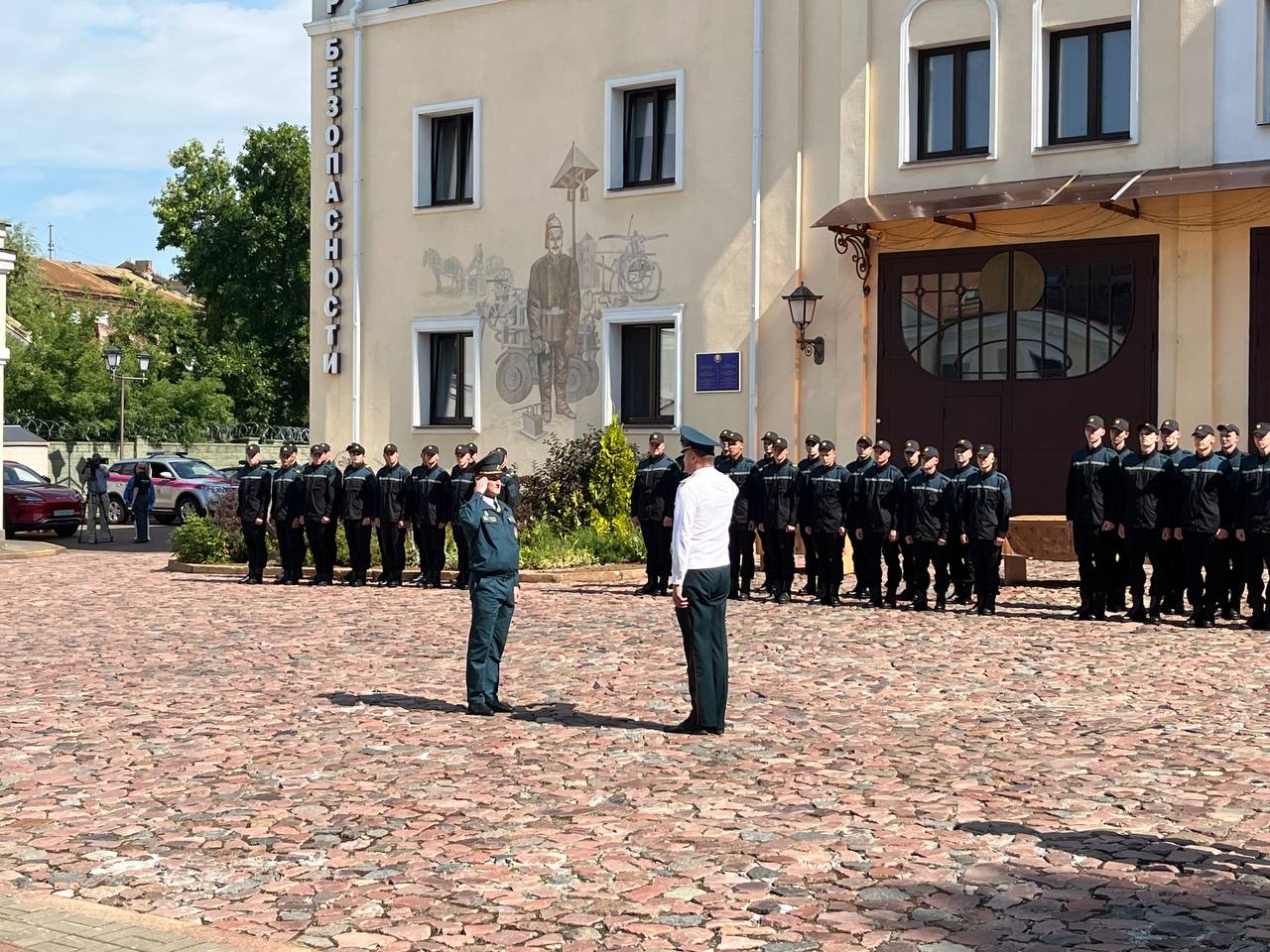 В Могилеве в День пожарной службы молодые спасатели принесли присягу на верность Родине