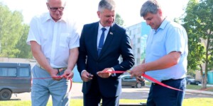 Новую спортивную площадку торжественно открыли в Климовичах