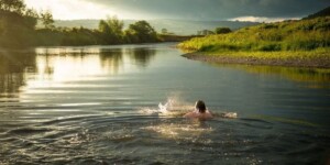 Новая зона отдыха с организацией купания открыта на водохранилище «Рудея»