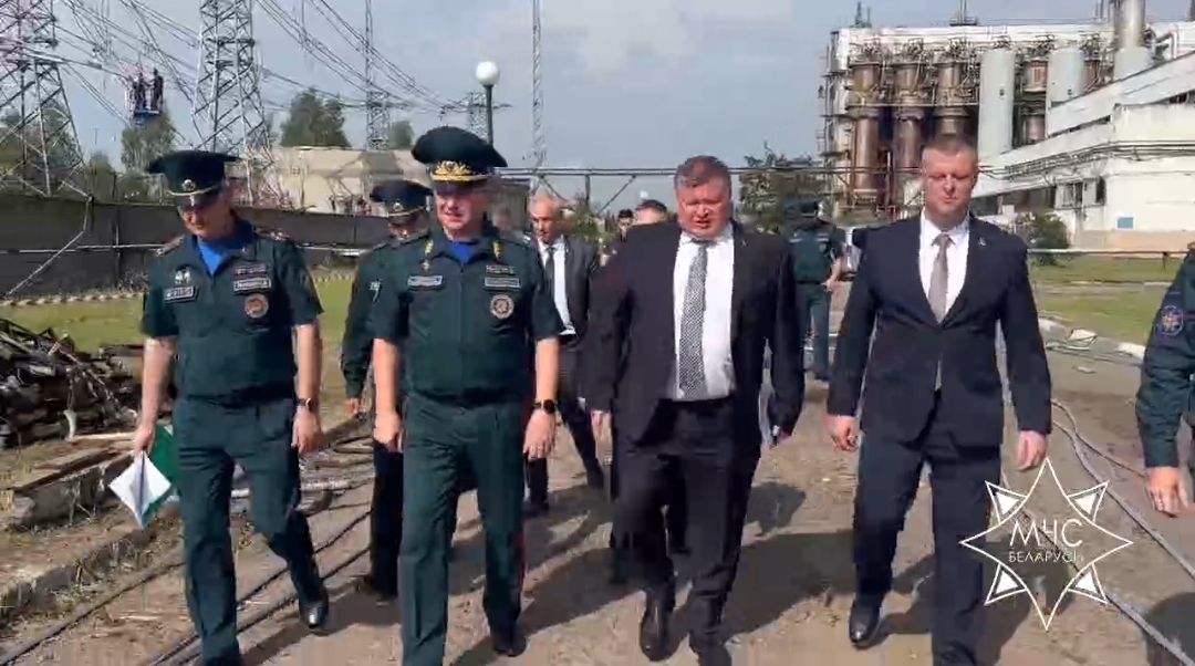 Министр по чрезвычайным ситуациям Вадим Синявский посещает Могилев