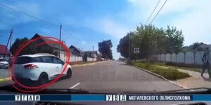В Горках водитель совершил опасный маневр, он привлечен к ответственности