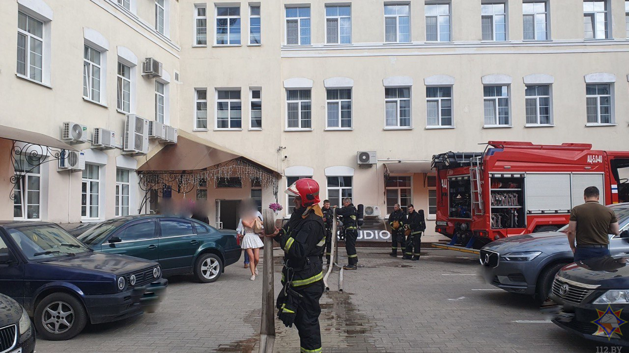 Пожар в гостинице тушили в Могилеве