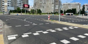 В Могилеве обновляют дорожную разметку