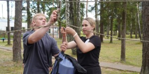 Правоохранители и воспитанники «Днепровского рубежа» вместе покоряли вершины турслета