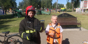 Быховские спасатели организовали интерактивную площадку для детей и взрослых