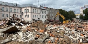 На улице Пионерской в Могилеве приступили к строительству парковки