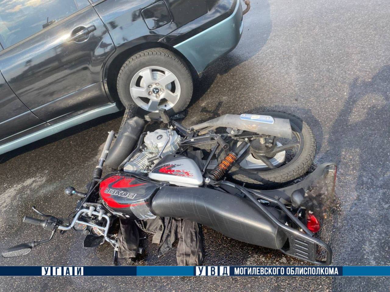 Мотоциклист в Могилеве попал в больницу после ДТП