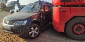 В Могилевском районе столкнулись легковушка и грузовик