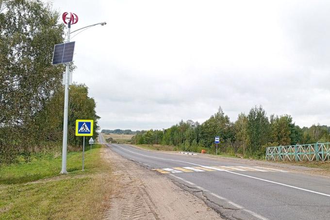 Технологии на страже безопасности: на Мстиславщине появилось интеллектуальное освещение переходов