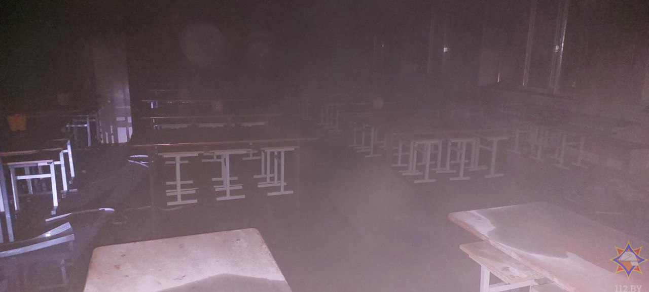 На улице Габровской в Могилеве горела школа