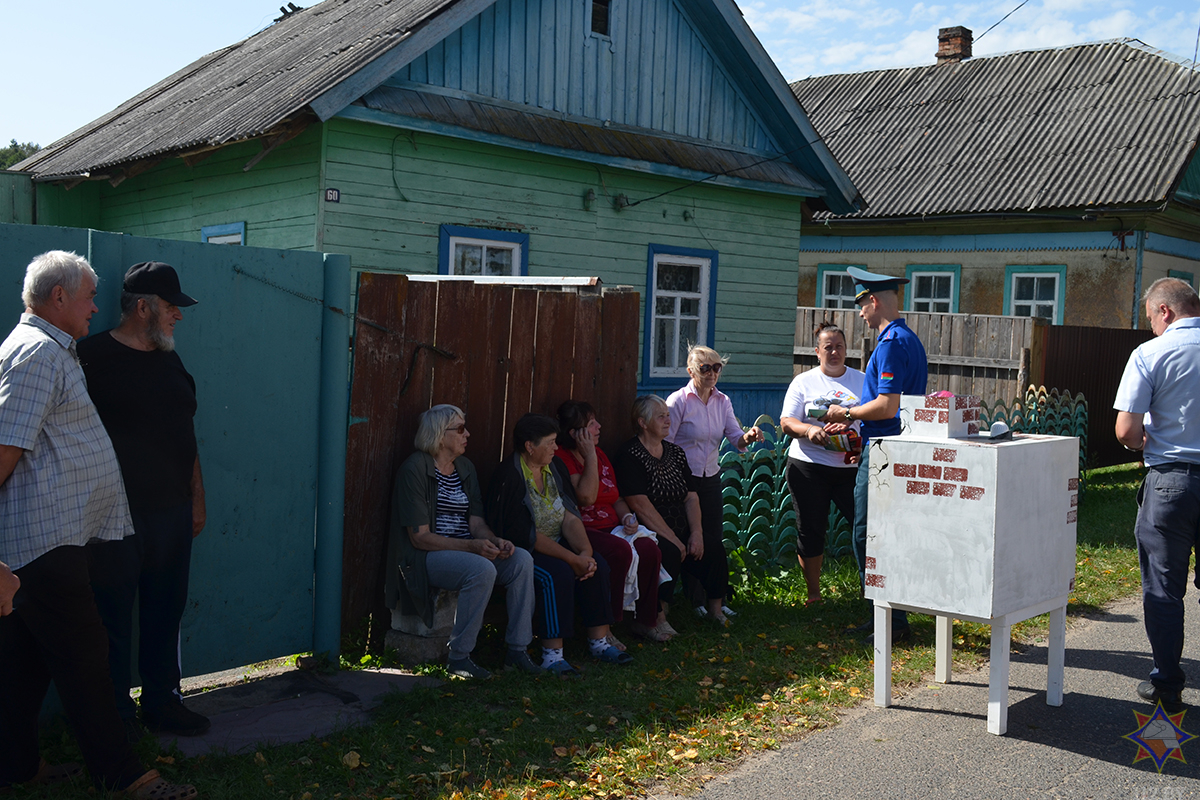 Спасатели напомнили жителям Бобруйского района о безопасности перед началом отопительного сезона