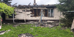 В Могилеве горел двухквартирный жилой дом