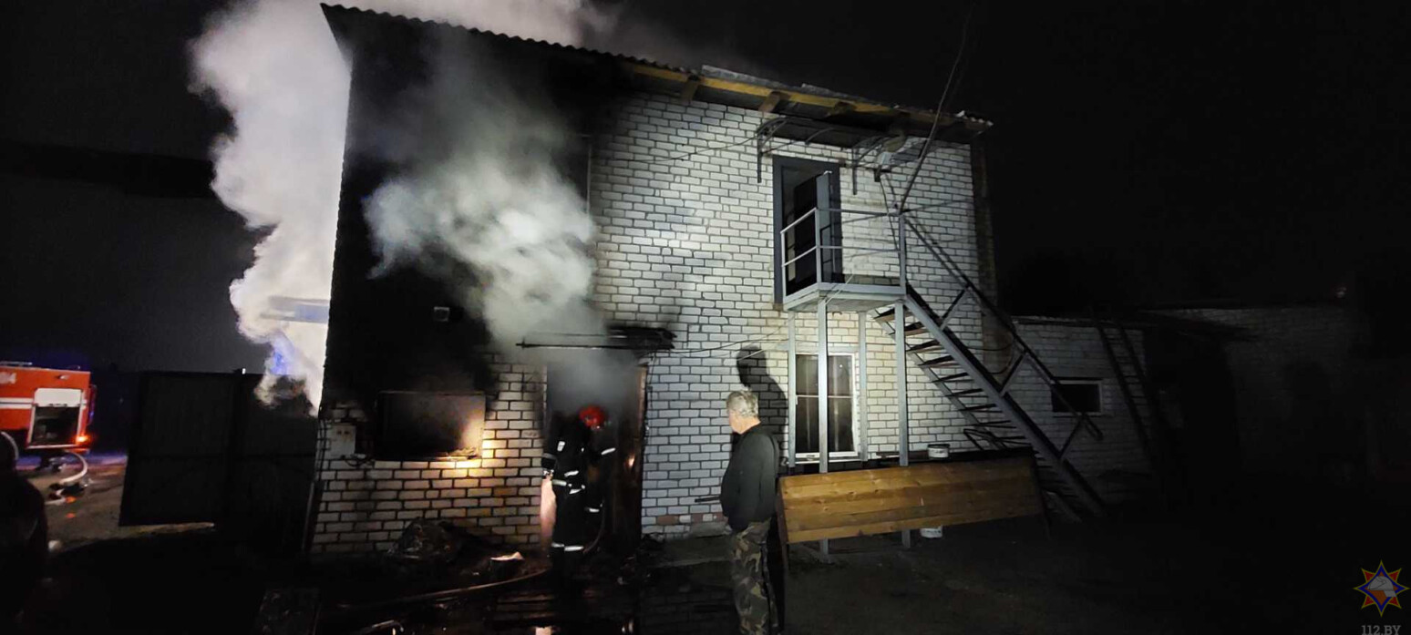 В Могилеве ночью произошел пожар в складском помещении