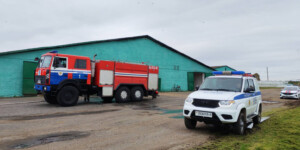 Пожар на ферме ликвидировали в Горках