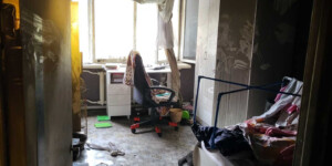 Пожар в общежитии Могилева: спасены пенсионерка и трое детей