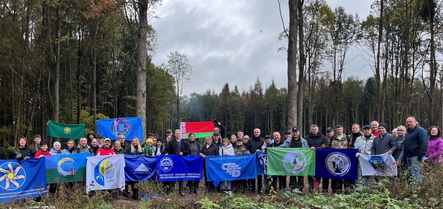 Активное участие в акции «Дай лесу новае жыццё!» принимает профсоюз работников здравоохранения Могилевщины