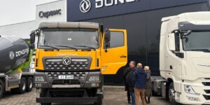 Dongfeng Trucks представил три модели спецтехники в Могилеве. Фото