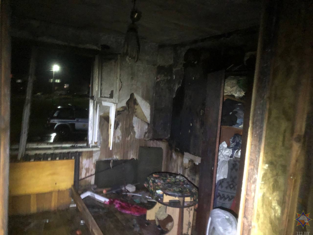 В Климовичском районе соседи спасли пенсионера из горящей квартиры