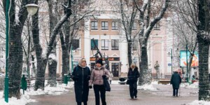 Когда ноябрь превращается в зиму: улицы Могилева через объектив