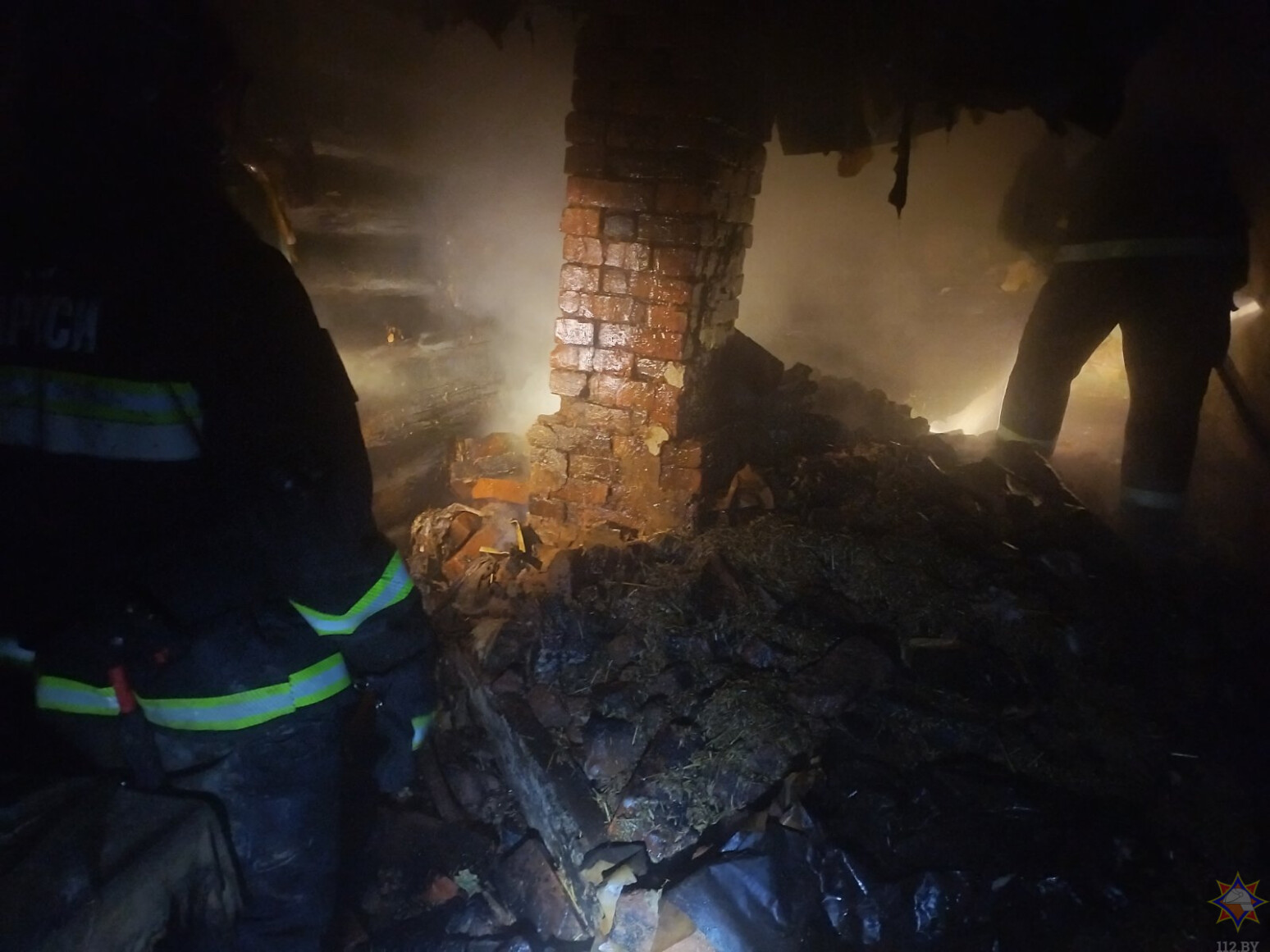 В Кричевском районе пожар в частном доме произошел из-за неисправной печи