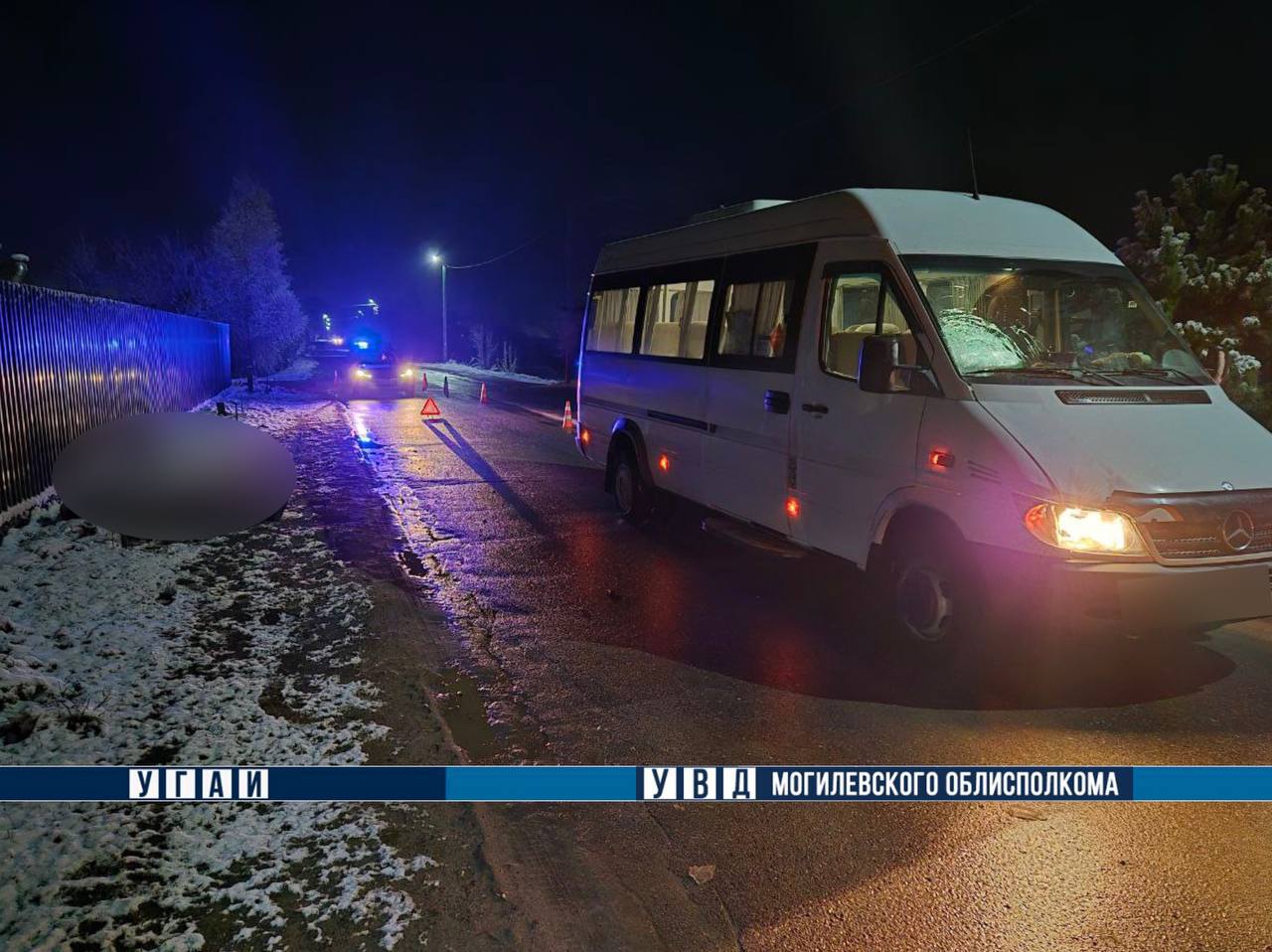 В Могилевском районе микроавтобус сбил пешехода насмерть