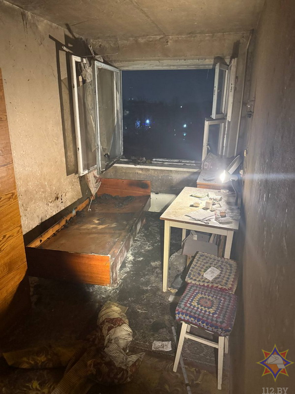 В Могилеве из горящей квартиры пожарные спасли мужчину